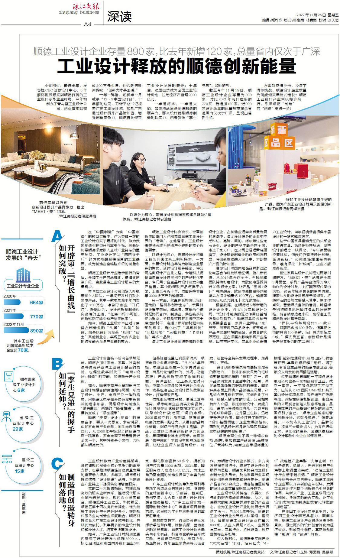 深讀｜一個市轄區(qū)為何擁有近900家工業(yè)設計企業(yè)？